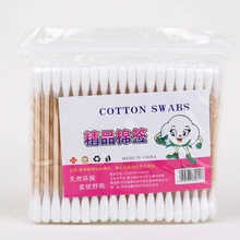400 шт./компл. высококачественные ватные палочки для макияжа, ватные палочки с двойной головкой, чистка ушей, косметика, медицинские инструменты