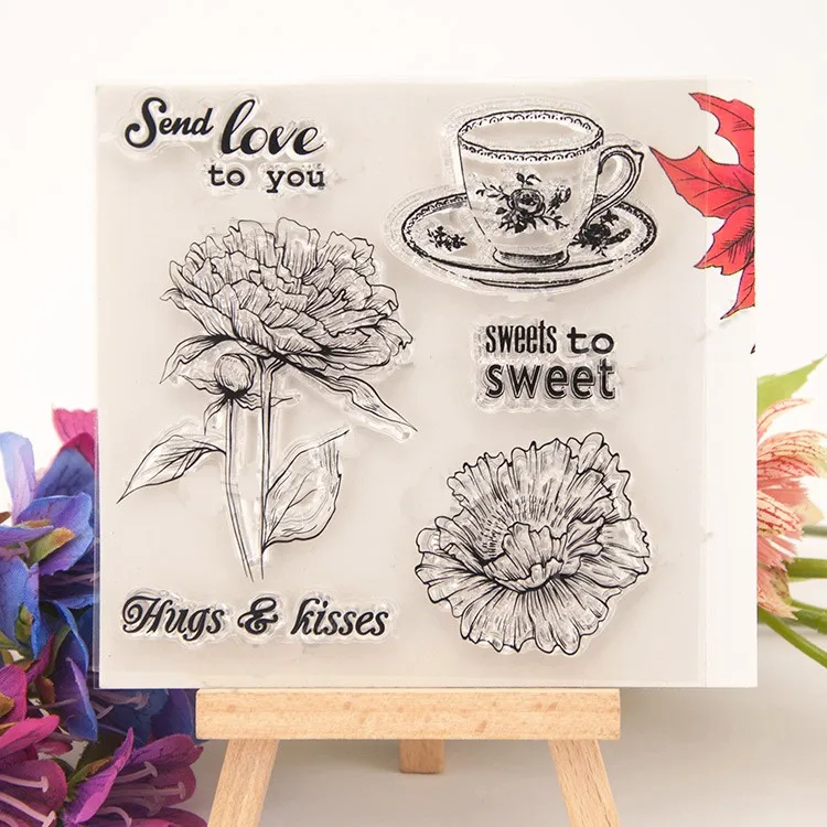 scrapbook DIY sweet stempel sellos ACRYLIC clear STAMPS FOR PHOTO
