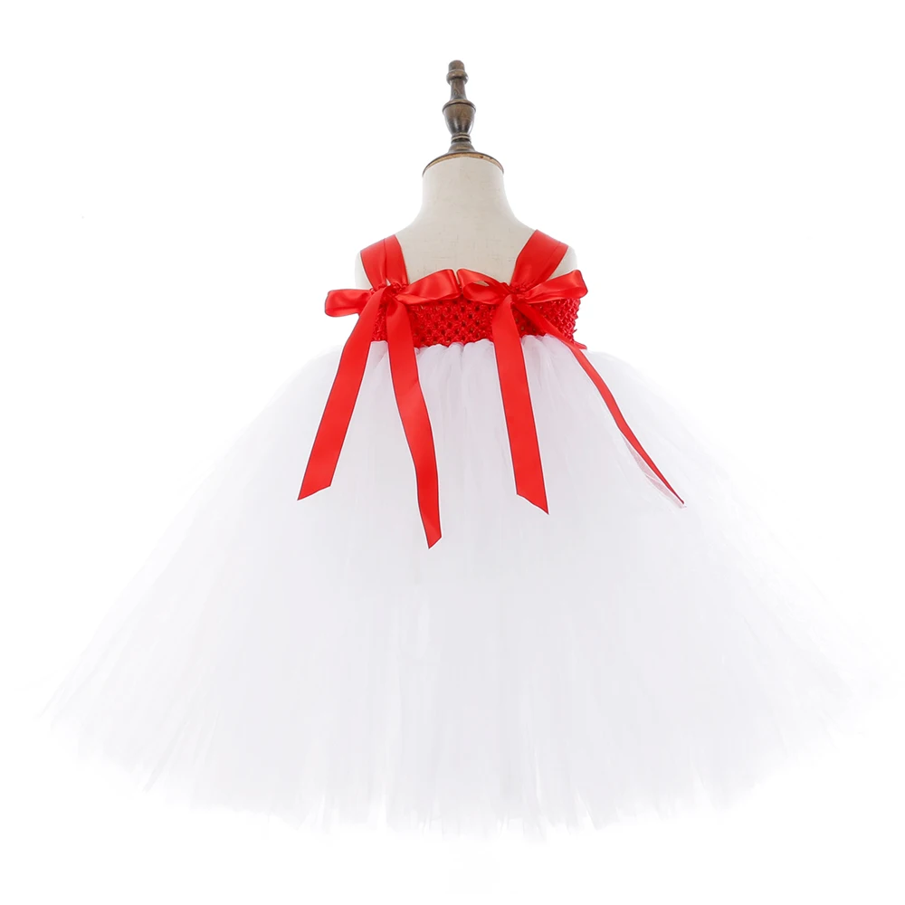 Белое платье со снеговиком рождественские наряды для маленьких девочек зимнее платье-пачка длиной до щиколотки Одежда для новорожденных с красным шарфом и цветочной шляпой