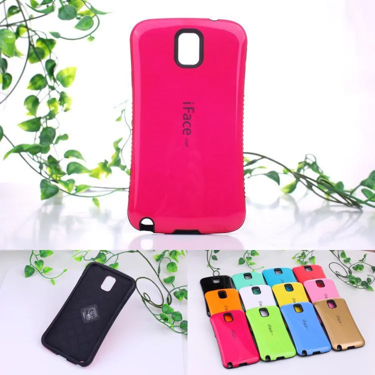 

coque Candy Color case For Samsung galaxy note 3 note3 neo lite N7505 Hard fundas TPU+PC Shockproof Cover dropproof shell