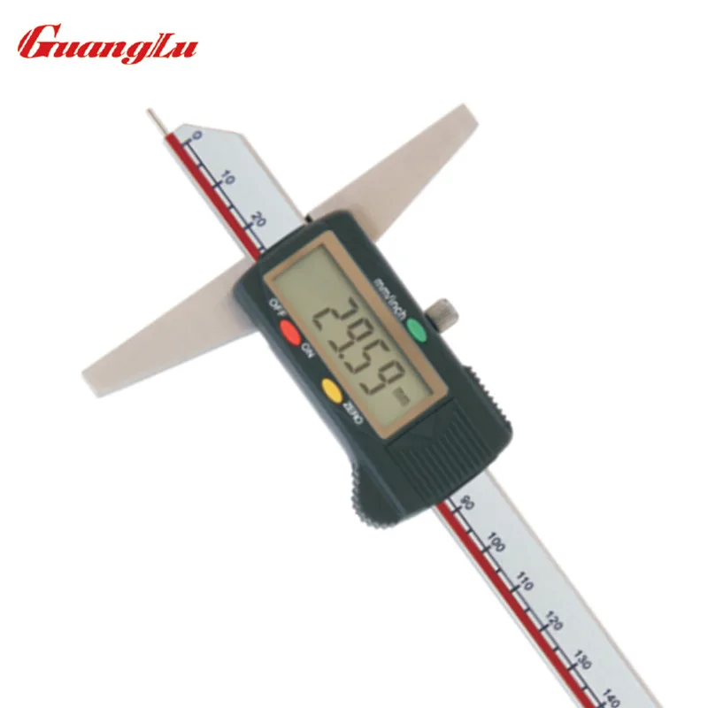 GUANGLU игла Цифровой измеритель глубины 0-150 мм/6 ''0,01 мм/дюйм Электронный микрометр из нержавеющей стали Штангенциркули измерительные инструменты