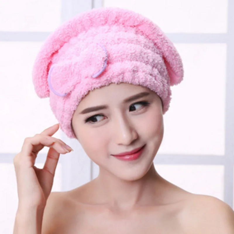 

Multicolor Microfiber Hot Selling Quick Dry Hair Turban Hair Hat Women Girls Ladies Hat Bath Towel Drying Towel Main Wrap