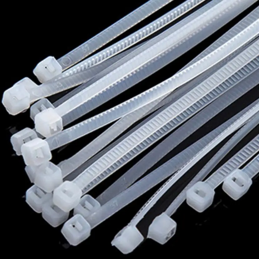 

20pcs Nylon strap tie rope bike code table wireline line fixed bandage Self-locking wire and cable collection finishing line L11