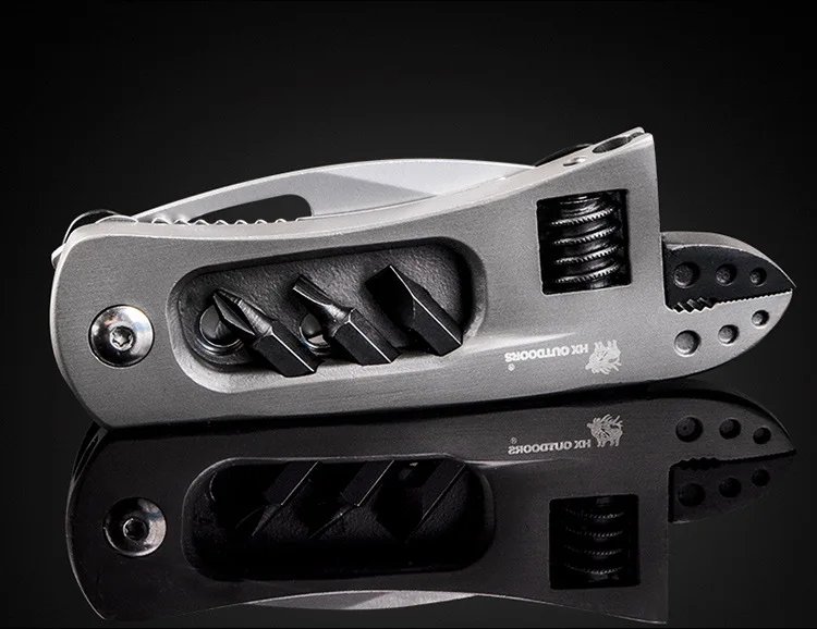 

Pocket Multifunctional Tools Stainless Steel Combination Pliers Adjustable Wrench Screwdriver Knife Outdoor Multifunction Tool