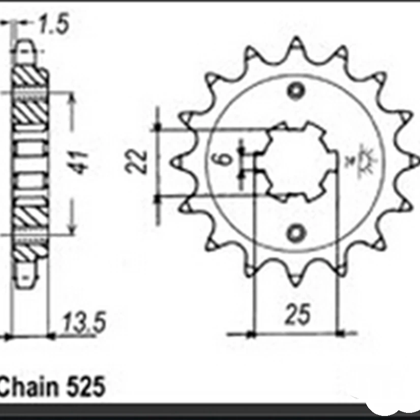 525 мотоциклетная передняя Звездочка Шестерни зубчатое колесо для Honda Road CBR400 VF400 F2E FC XL400 XL600 Transalp PD06 NV600 VT600 PC21