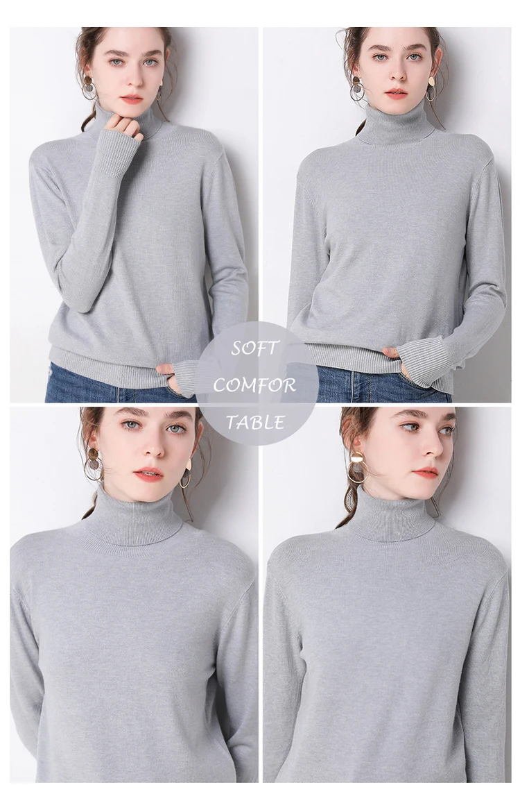 Autumn Winter sweater women turtleneck cashmere sweater knitted pullover women sweter fashion sweaters new Plus Size tops