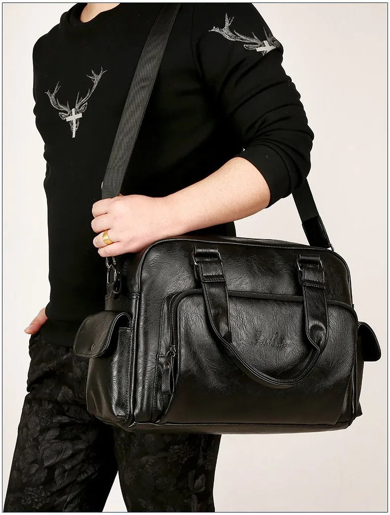 Мужская Мода Бизнес Разделение кожаные дорожные сумки большой Ёмкость водонепроницаемый Повседневное Чемодан Luxury Travel Duffle классические
