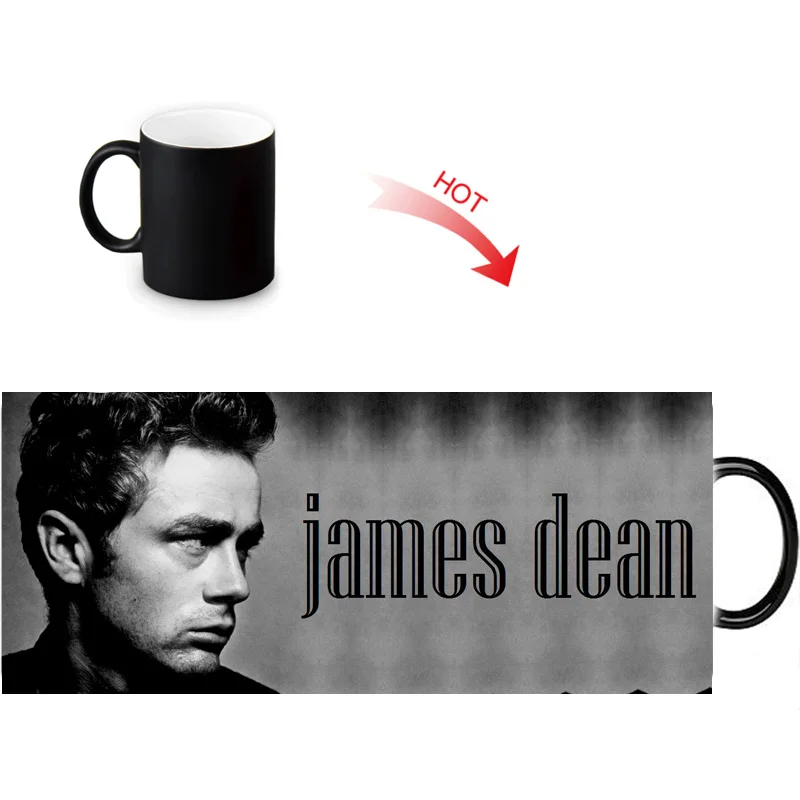 12oz James Dean Heat Reveal Magic Mug Color Change Coffee Milk Tea Cup