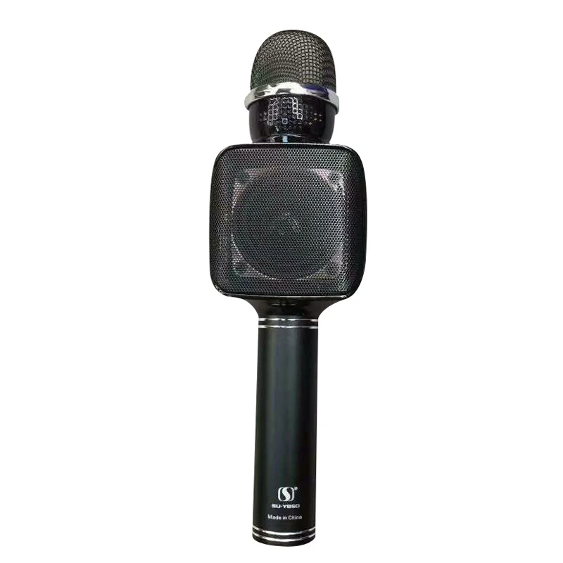 BLACK YS-68 USB беспроводной bluetooth-микрофон для караоке вмещает портативный мини домашний KTV музыка плеер и диктофон - Цвет: BLACK