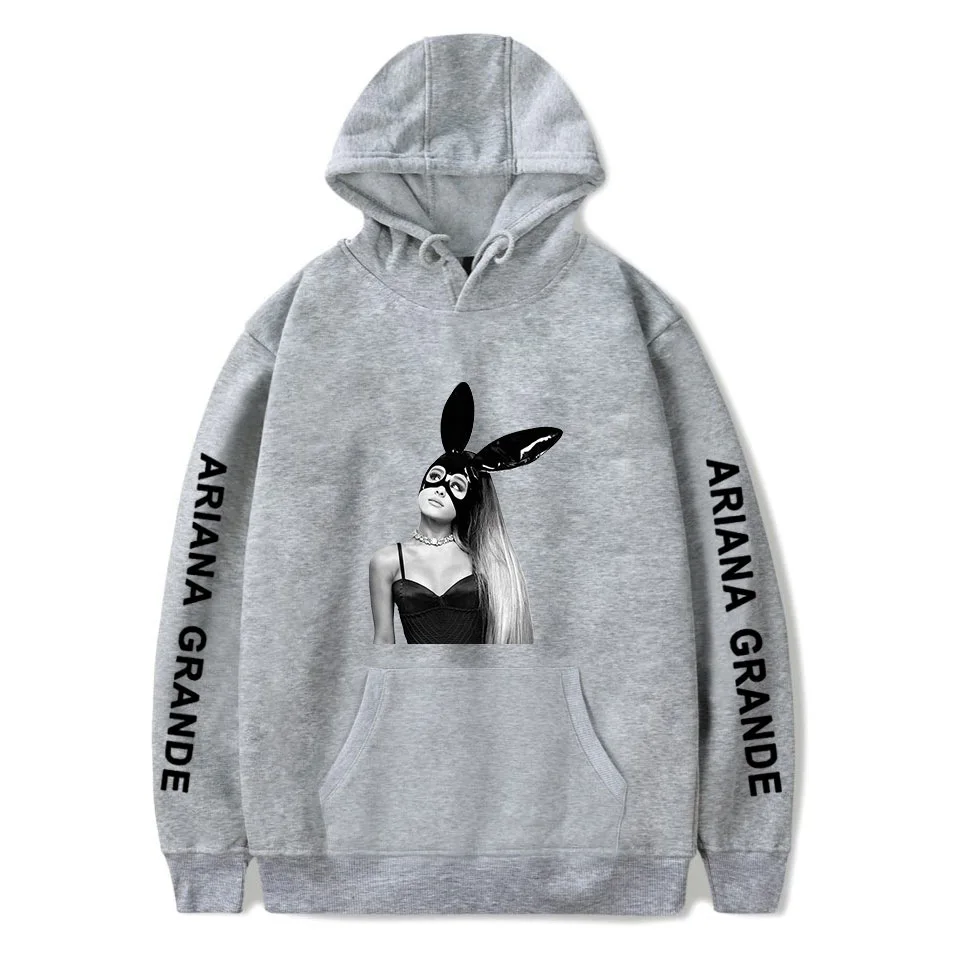 Spring 2019 Ariana Grande Sweatshirt Dangerous Woman Tour Hip Hop Hooded Hoodie Women Clothes Harajuku Girl Hoodies Sweatshirts  (4)