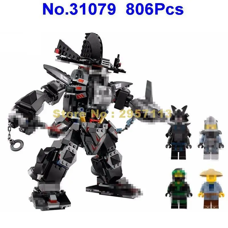 31079 806pcs Ninja The Dark Garma Mecha Man Garmadon Lloyd Lele Building Block 70613 Brick Toy | Игрушки и хобби