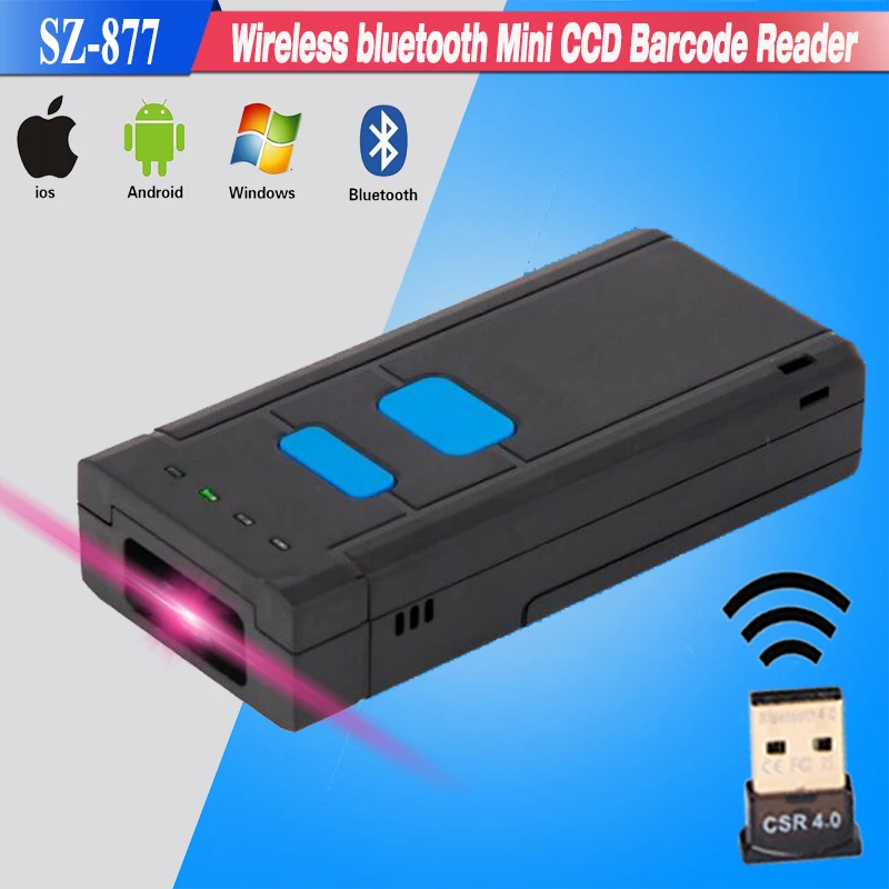 Wholesale Portable Wireless CCD Bluetooth Barcode Scanner for iPad