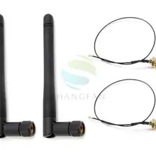 2dbi Беспроводная Антенна 2,4 ГГц WiFi RP-SMA+ MHF4/IPX кабель для NGFF M.2 беспроводная карта M.2 антенна wifi с большим радиусом действия