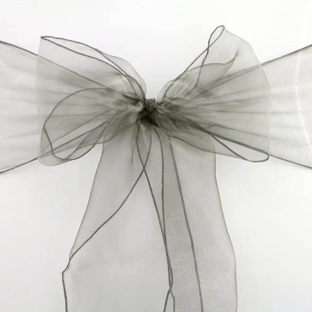 

Wedding Decoration 100PCS New Organza Chair Sashes Bow Cover Banquet,wedding party chair decoration Noeud de Chaise Marriage