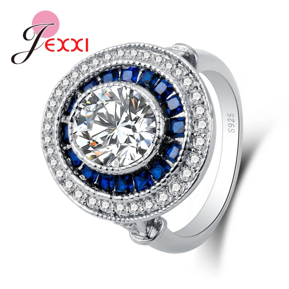 Jemmin Latest Big Round Shinning Cubic Zirconia Around Two Kinds Rhinestone 925 Sterling Sliver Beautiful Fashion Wedding Rings huismerk kopen in de aanbieding Jemmin Latest Big Round Shinning Cubic Zirconia Around Two Kinds Rhinestone 925 Sterling Sliver Beautiful Fashion Wedding Rings huismerk kopen in de aanbieding