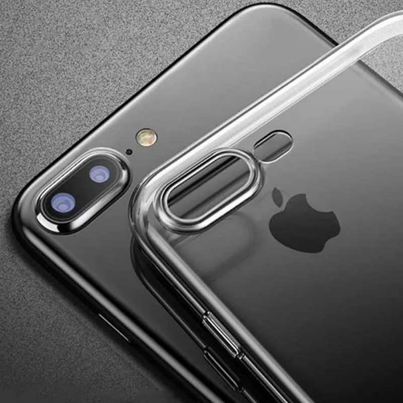 Чехлы из розового золота для iPhone X XR XS Max 7 8 Plus кошелек на молнии кожаный чехол для Apple 6 6S 5 5S SE чехлы для телефонов Coque Fundas - Цвет: Transparent Soft