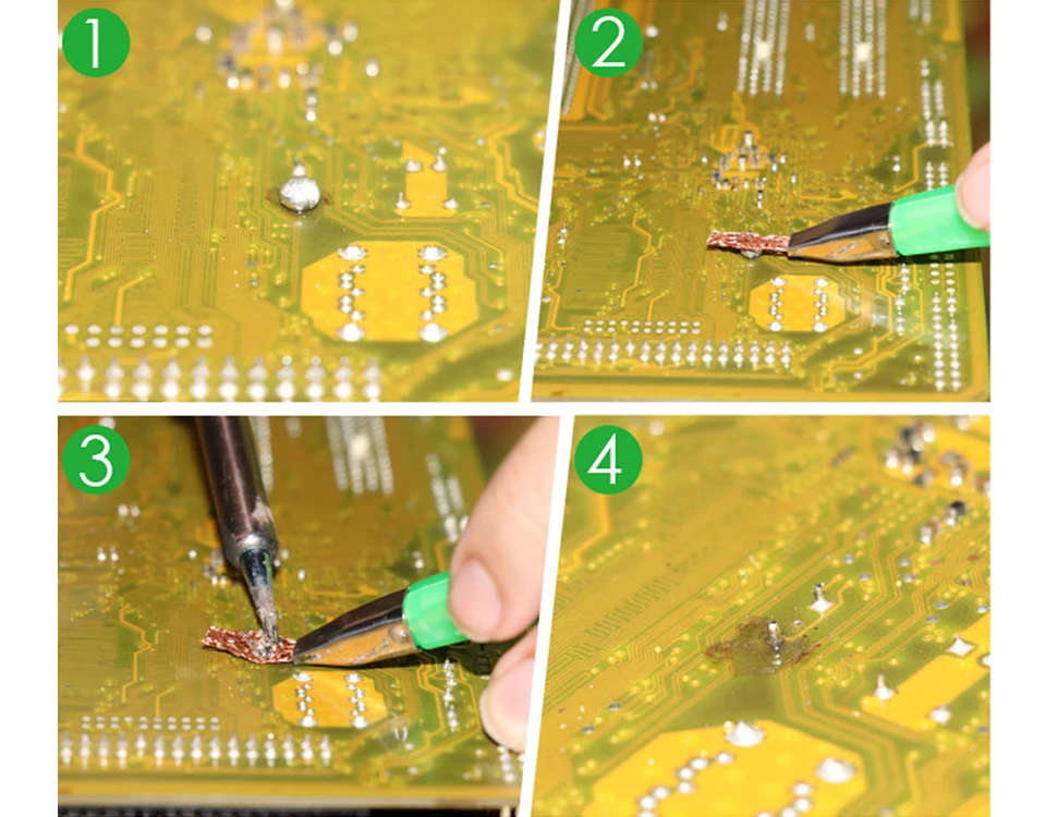 1 шт. паяльной станции оплетка припоя для снятия фитиль провод шнур поток BGA пайка сварочный инструмент для ремонта, Аксессуары 1,5/2,0/2,5/3,0/3,5 мм