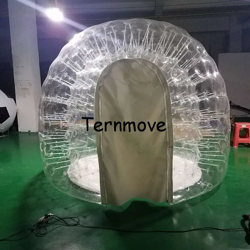 Inflatable double layer bubble Camping Tent3