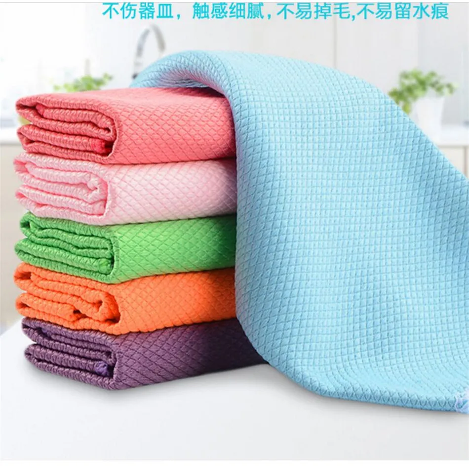 Wipe Glass Cloth Water Absorption No Water Mark Special Scale Cleaning Cloth Kitchen Wipe Table Wash Towel B2270