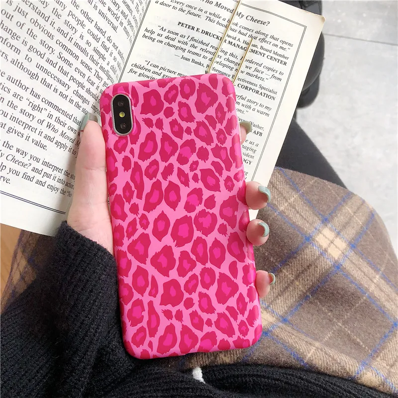 

Shiny Black Leopard Skin Print Phone Case For iPhone 7 6 6S 8 Plus Crystal TPU Case for iPhone X XS Max XR S Soft Back Cover