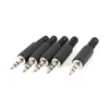 5PCS/Lot 3.5mm HeadPhone Connector Male Two Channel Audio Jack Plug 3.5 Mm With Black Plastic Housing ► Photo 2/5