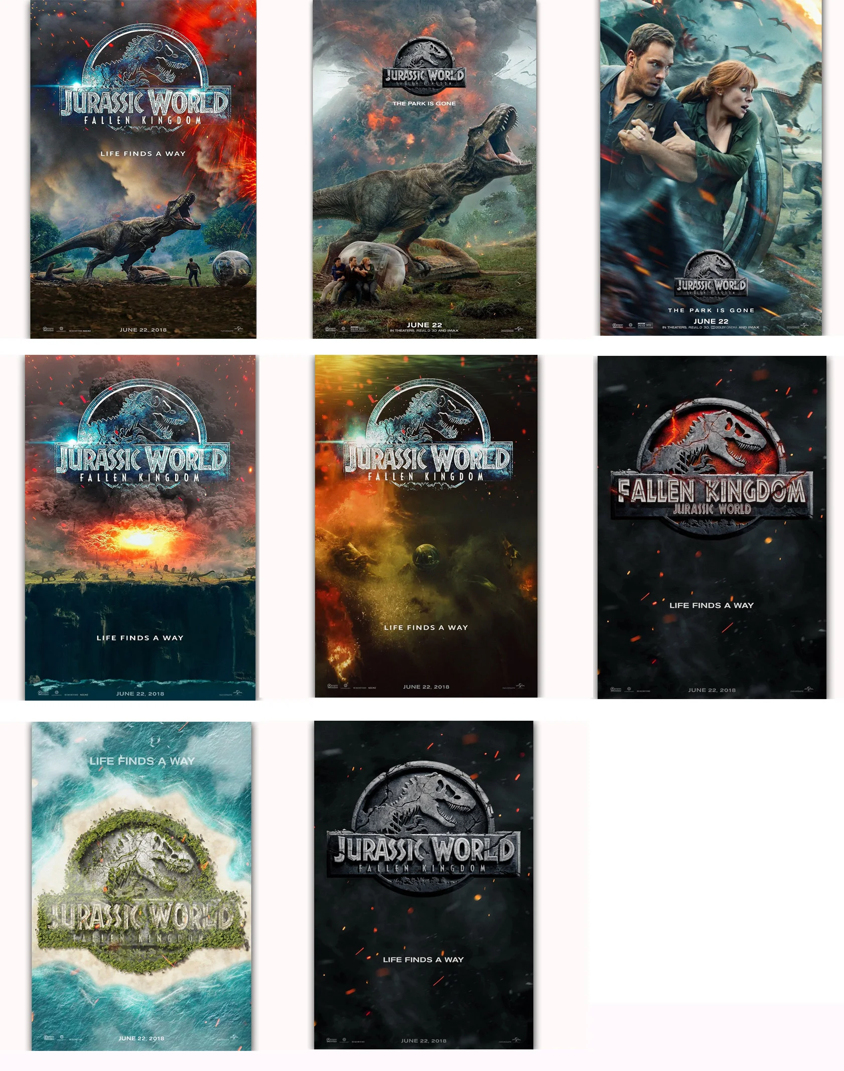 MQ3591 Jurassic World Fallen Kingdom Horror Movie 2018 MQ3591 Jurassic World Fallen Kingdom Horror Movie 2018