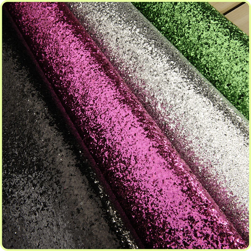 PU glitter wallpaper glitter fabric for wall paper for room decoration