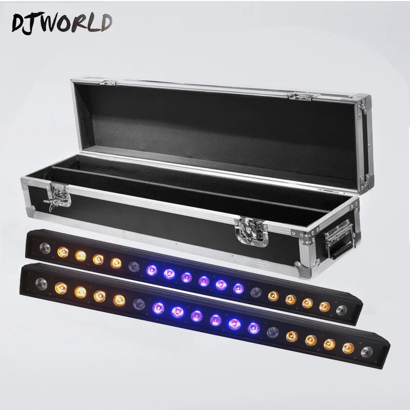 

LED Bar Light RGBWA+UV 6in1 Color 18x18W LED Wall Wash Lights With Flightcase Perfect For Stage Party Wedding Events Lighting