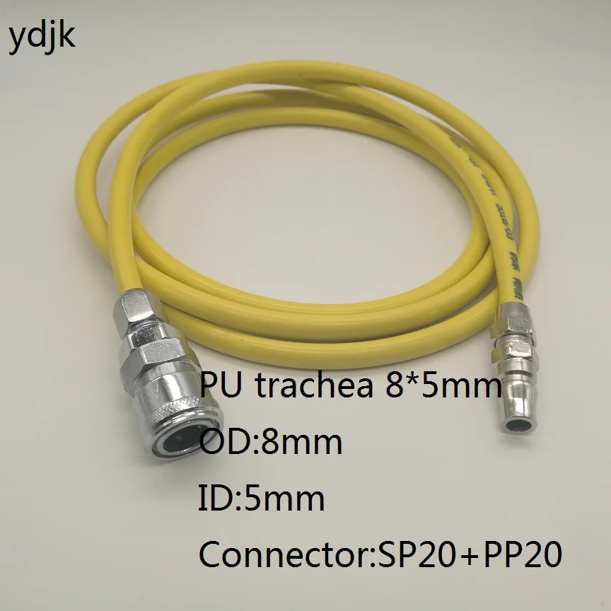 5 10 15 20 метров ПУ 8 мм x 5 мм полиуретановый воздушный компрессор шланг гибкий воздушный инструмент 8*5 мм с разъемом SP20+ PP20