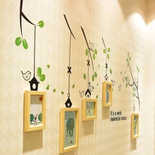 Наклейки на стену фоторамка маленькая комбинированная поверхность стены лестницы фото стены Детская стена фото 5fpqt-3