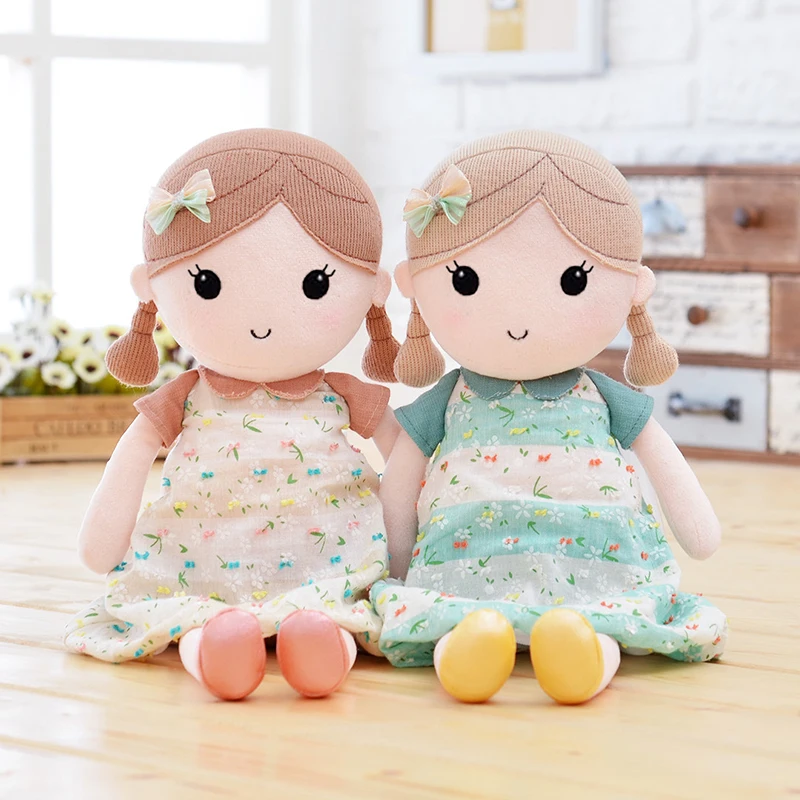 Plush Cartoon Girls Dolls Fashion Soft Stuffed Fan...