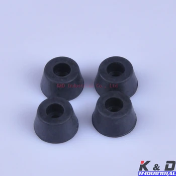 

20pcs 17x10mm Round Rubber Feet With Metal For Tube Amp Radio Gear ATA Cabinet