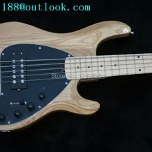 Новая 5 струн электрическая бас гитара в натуральном с хромированным оборудованием и elm body 1983