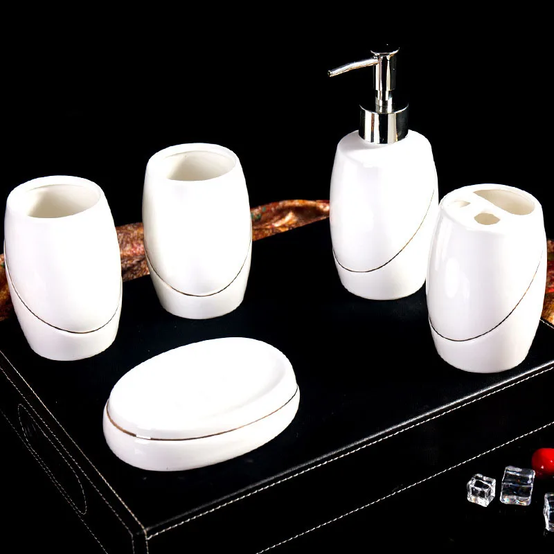 Garden 5pcs set NEW Bathroom Accessories Set European Bathroom Sanitary Ware Ceramic Personalized Wedding Gift Painted Home Garden 5pcs set NEW Bathroom Accessories Set European Bathroom Sanitary Ware Ceramic Personalized Wedding Gift Painted Home