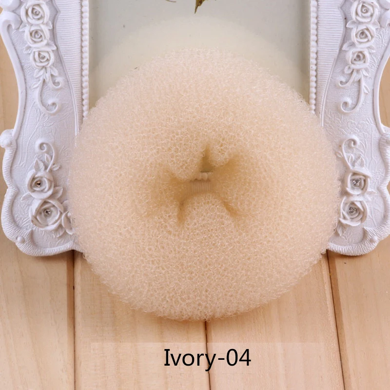 Black/Brown/Ivory 1PC Elegant Women Ladies Girls Magic Shaper Donut Hairbands Bun Fashion Hair Styling Tool Accessories hair accessories for brides