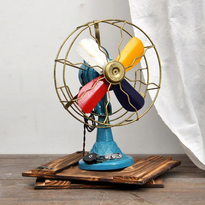 Classic Ironwork Electric Fan Collections Showcase Craftwork Handmade Retro Tinplate Room