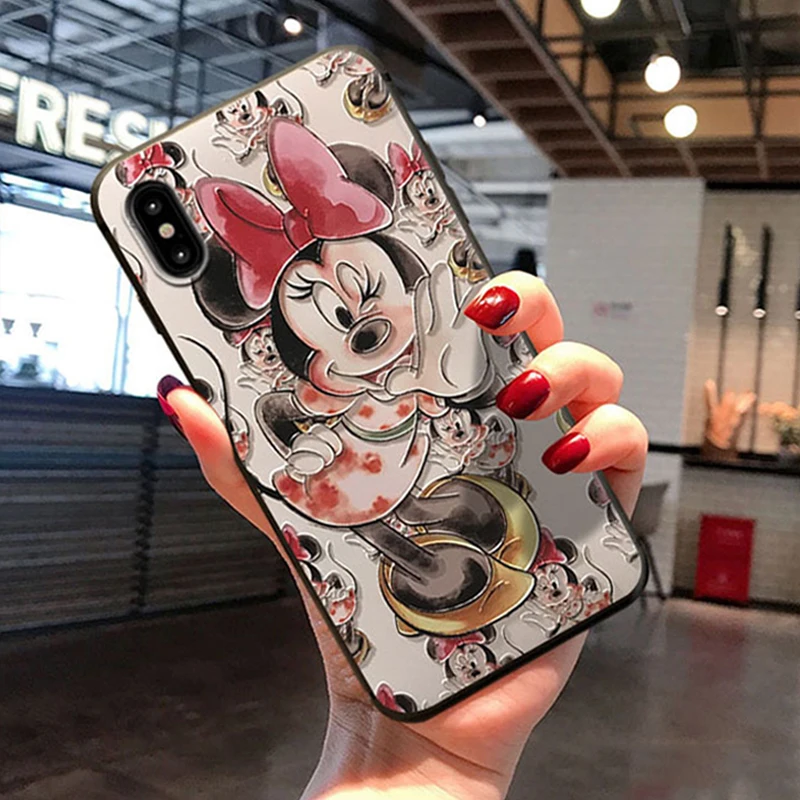 

3D Cartoon Emboss Case For iPhone 11 Pro XS MAX XR X 8 7 Plus TPU Case For Huawei P20 P30 Mate 20 30 Lite Pro P Smart 2019 Coque