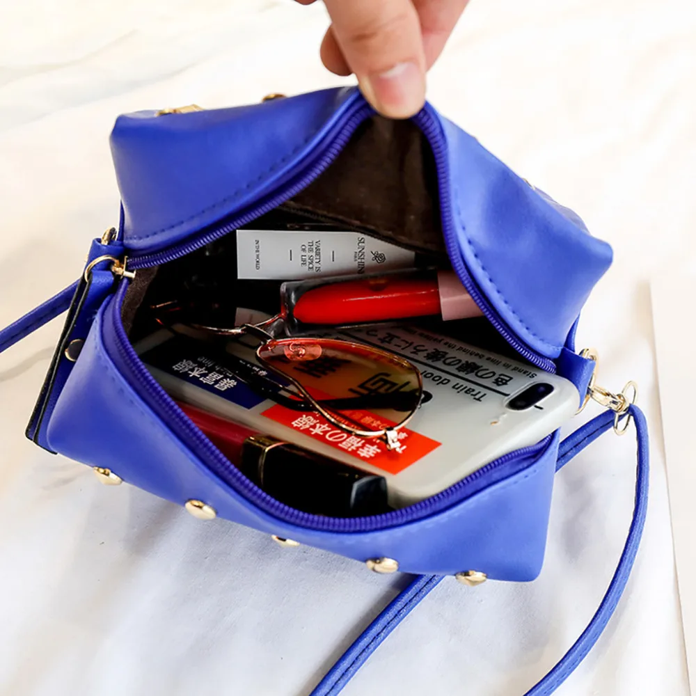 2019 Women's fashion one-shoulder small square bag Messenger bag city walking pack waterproof leather bags women crossbody 40J4 (14)