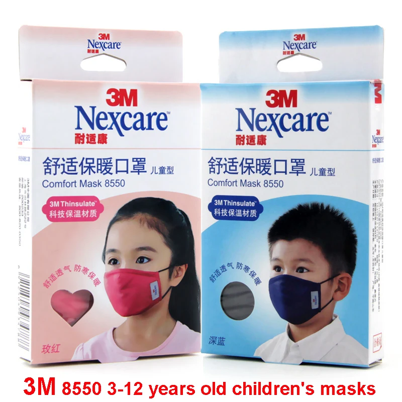 

3M 8550 3-12 years old Children's masks brand new Keep warm respirator mask against dust Anti-bacteria Mask protection