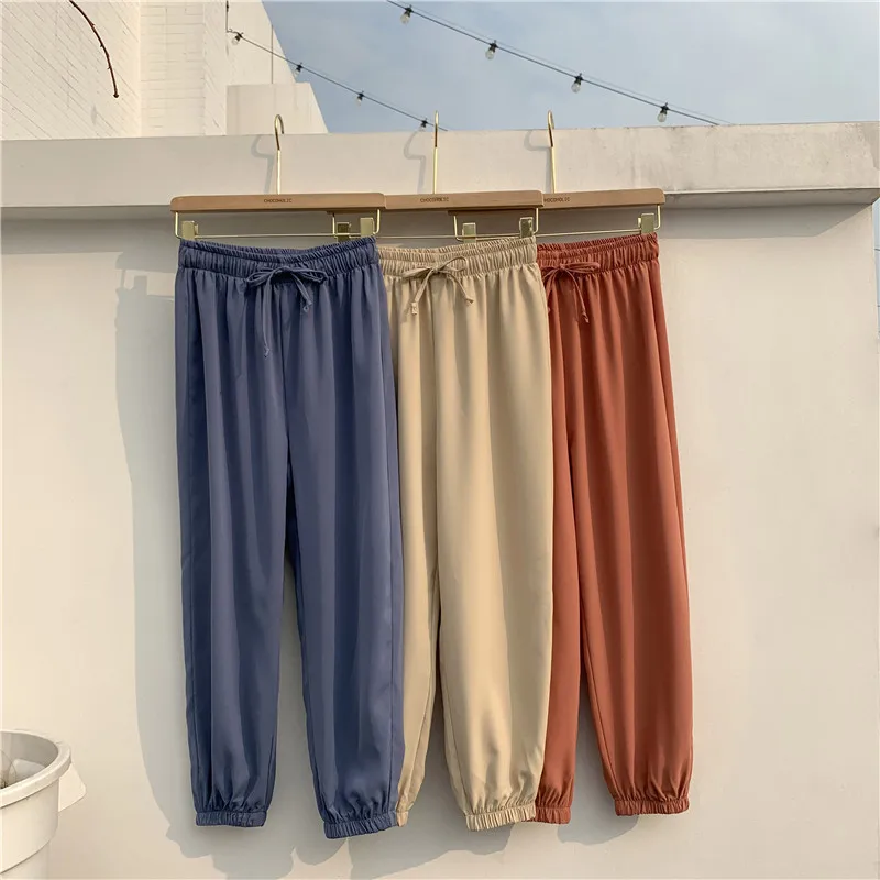 LKlady Bloomers Woman Autumn And Summer Snow Do Spinning Nine Part Thin Section Student Pants Easy Leisure Time Upon Haren LKlady Bloomers Woman Autumn And Summer Snow Do Spinning Nine Part Thin Section Student Pants Easy Leisure Time Upon Haren
