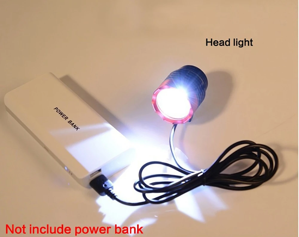 Triple Wick T6 Bike Cycling LED Light High Brightness Connect USB Interface Waterproof Flashlight For Bicycle HandLebar