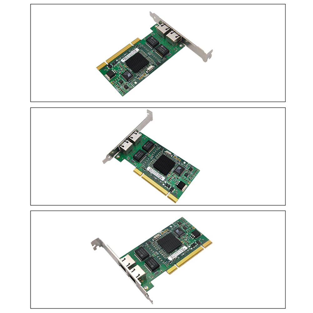 Двойной RJ45 PCI-E Gigabit Ethernet LAN Сетевой адаптер для Intel 8492MT/82546 NEW2019