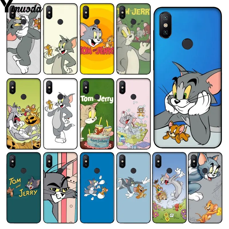 

Yinuoda Cartoon Cute tom and jerry TPU Soft Silicone Phone Case Cover for Xiaomi Redmi 5 5Plus Note4 4X Note5 6A Mi 6 Mix2 Mix2S