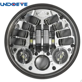 

5.75" 5-3/4" LED Projector Motorcycle Headlight with Amber Ring DRL Light for Motorcycles LED Projection Head lamp