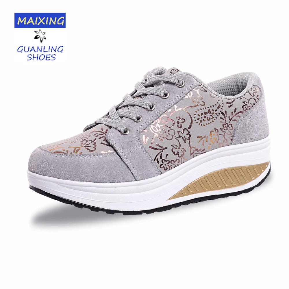 

Air Mesh Women Wedges Shoes Casual Ladies Loafers Height Increasing Comfortable Outdoor Walking Women Boat Shoes New Fashion