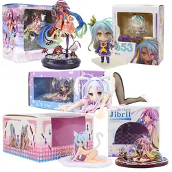 6-18 см нет игры нет жизни Широ Nendoroid 653 белый покер Jibril игра жизни кошачьи ушки купальник Фигурки ПВХ фигурка модель игрушки куклы