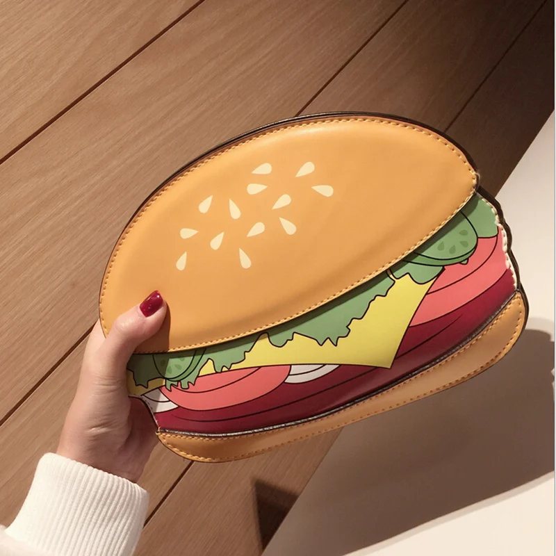 Fashion Women Bag Popcorn Messenger Bags Ice Cream Women Leather Handbags Hamburger Clutch Fries Bolsa Feminina Bolsas Feminina