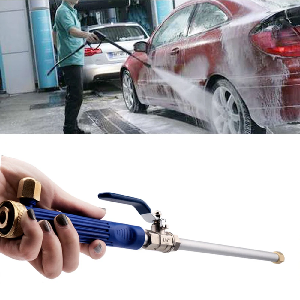 

Garden Watering Sprinkler Gun High Pressure Water Gun Power Spray Nozzle Hose with Long Car Cleaning