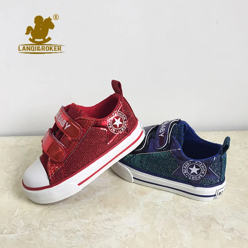 Linnonong 2019 Fashion Superstar Children Canvas Shoes For Little Girls Glitter Sequin Sport Sneakers Baby Boy Casual | Детская одежда