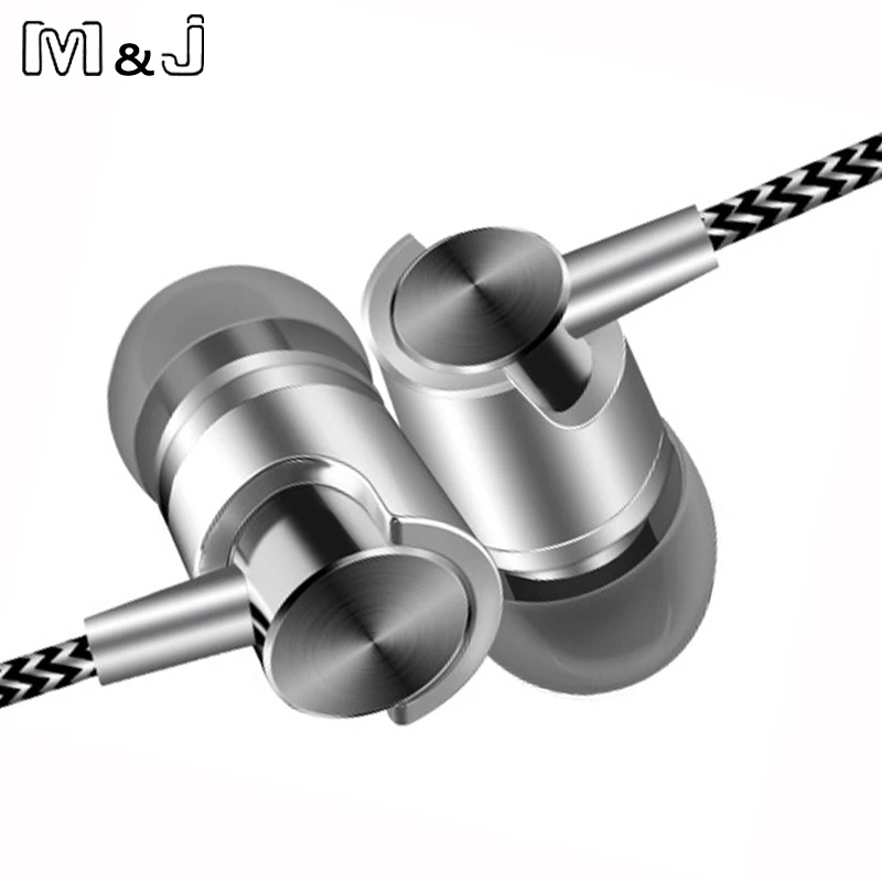 Стереонаушники M & J J7 портативные с микрофоном 3 5 мм|stereo earphone|headset with micearphone wire |